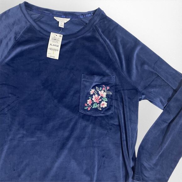 Charter Club Intimates Sweater Pajama Top Womens Size XL NWT - Picture 2 of 7